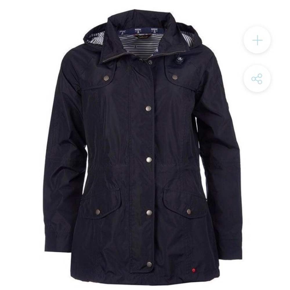 Barbour Trevose Waterproof Jacket in Navy